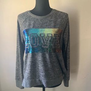 Inspired Heart Soft Crew neck Sweater Top Size L